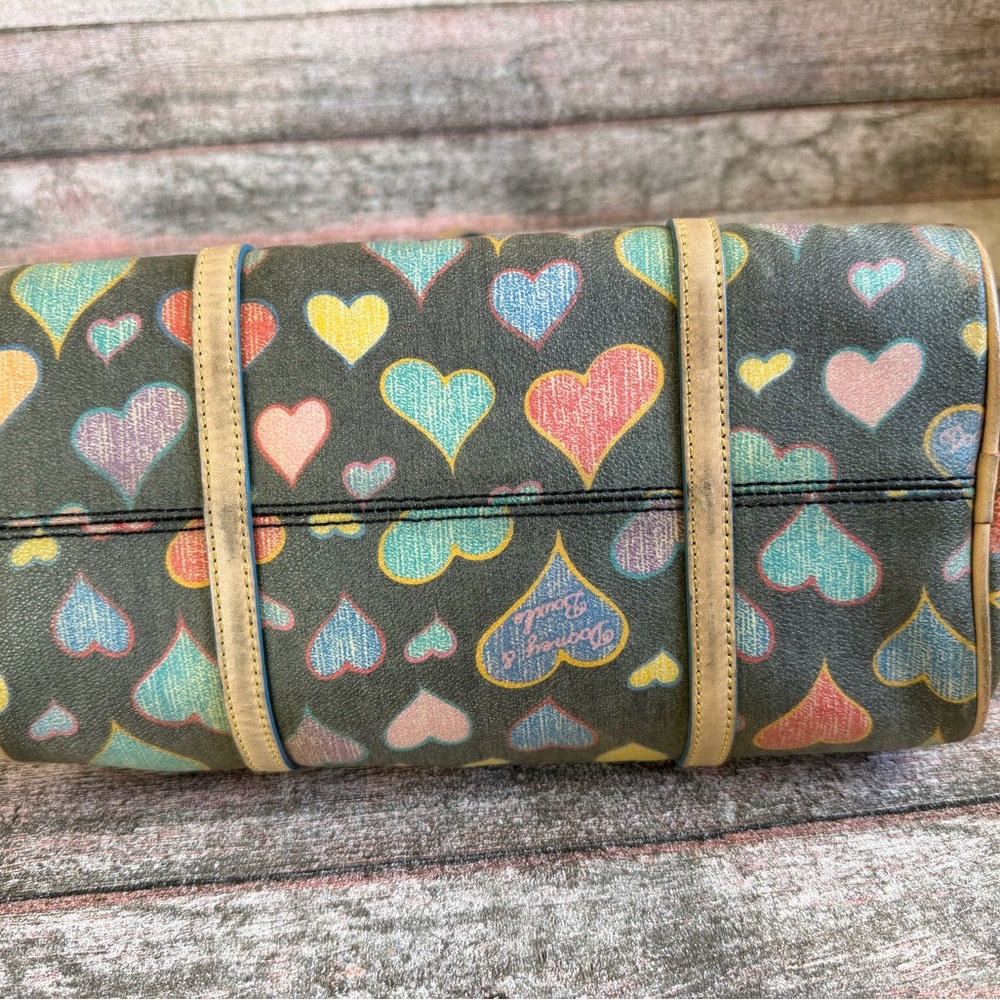 Dooney & Bourke Y2K Heart Print Barrel Bag - Picture 6 of 9